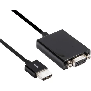 HDMI Adapter [1x Muški konektor HDMI - 1x Ženski konektor VGA] Crna club3D slika