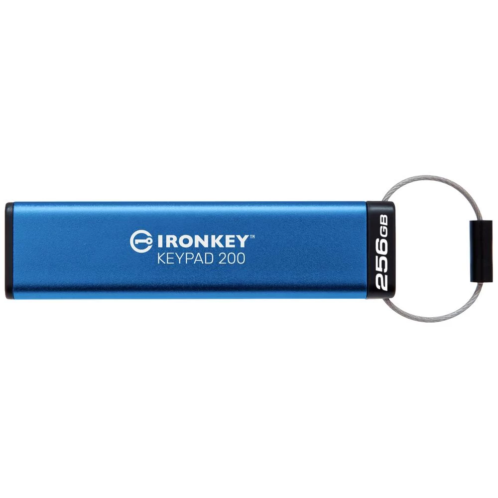 Kingston IronKey Keypad 200 USB stick maloprodaja 256 GB plava boja IKKP200/256GB USB 3.2 gen. 1 (USB 3.0) slika