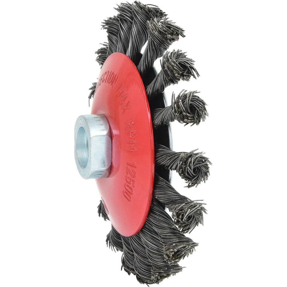 KS Tools 340.0049 Konusna okrugla četka od čelične žice 0,5 mm, Ø 115 mm slika