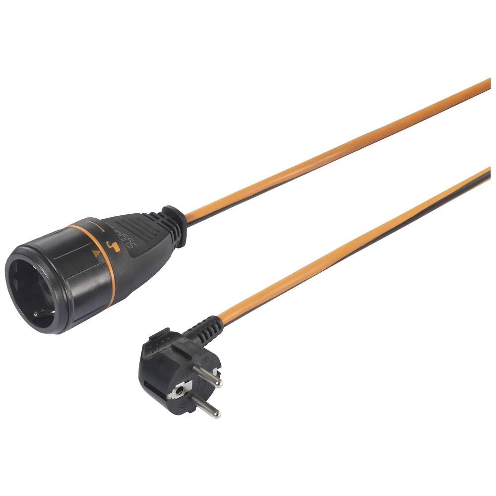 Sygonix SY-5597568 struja produžetak 16 A crna, narančasta 5 m zaključan slika