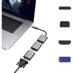 Hama    00200306    USB-C / Mini-DisplayPort / HDMI / VGA    adapter    [1x muški konektor USB-C™, muški konektor mini displayport, muški konektor HDMI - 1x ženski konektor mini displayport, 