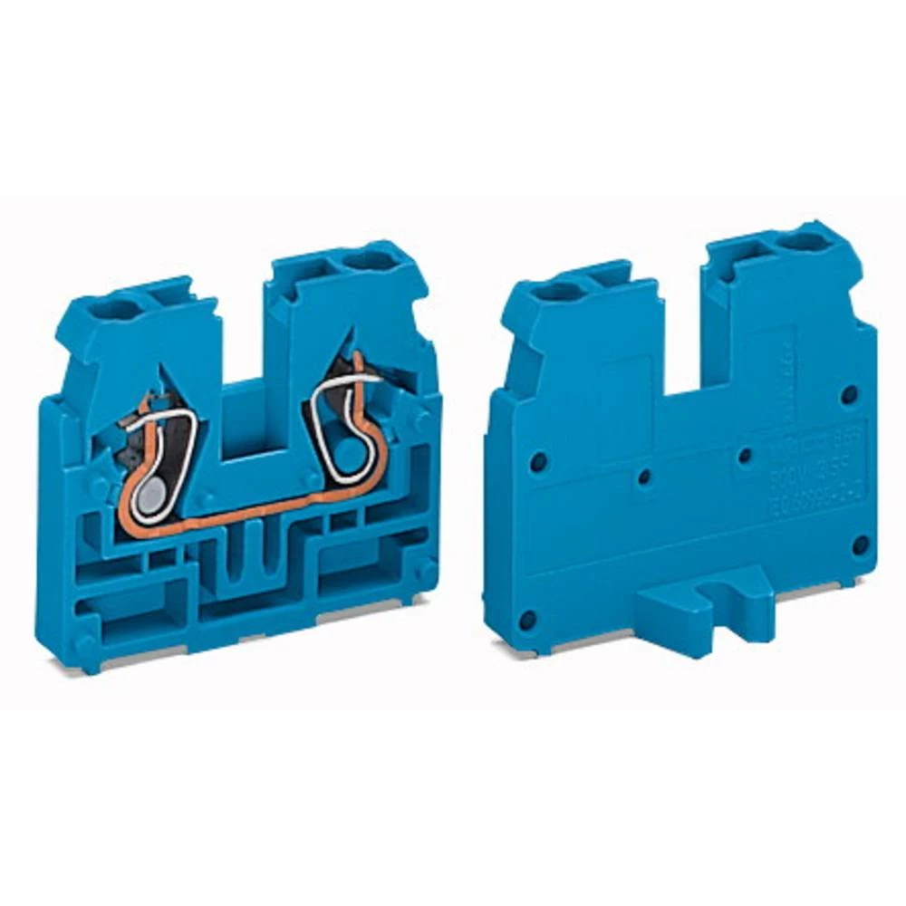 WAGO 869-304 prolazna stezaljka opružna stezaljka plava boja 100 St. slika