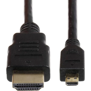 Joy-it K-1481 HDMI kabel Raspberry Pi [1x muški konektor HDMI - 1x muški konektor micro HDMI tipa d] 3.00 m crna slika