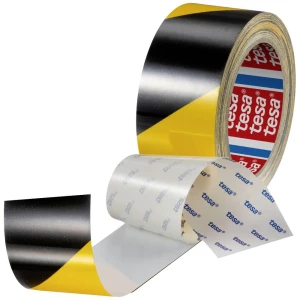 tesa® traka protiv ogrebotina za podne oznake - samoljepljiva traka za označavanje podova za trajno označavanje podova - 20 mx 50 mm - crno-žuta tesa ANTI-SCRATCH 60960-00002-00 traka za označavanj... slika
