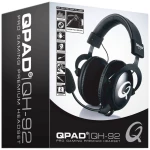 QPAD QH92 igraće naglavne slušalice sa mikrofonom 2x 3,5 utičnica (mikrofon/slušalice) sa vrpcom preko ušiju crna