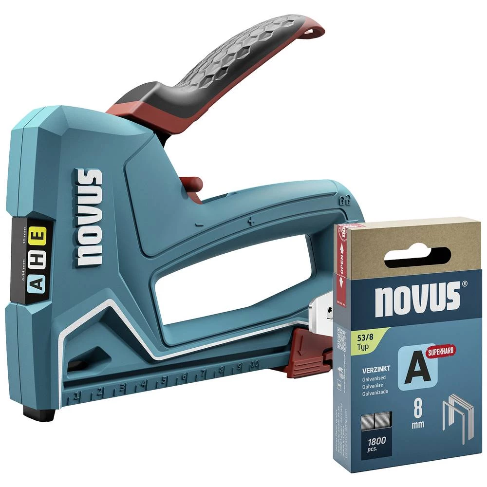 Novus Tools  030-0461 ručna klamerica  Vrsta stezaljka tip 37, tip 53 Dužina spajalice 6 - 14 mm slika