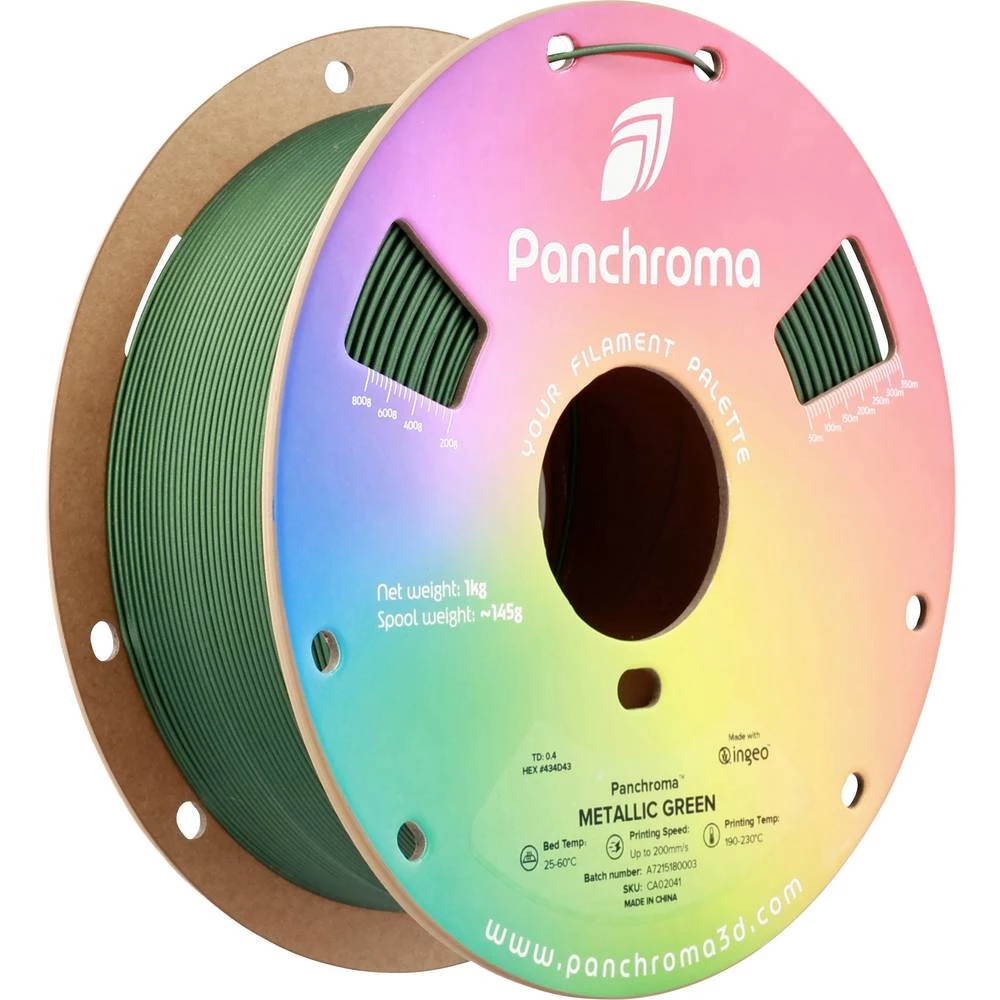 Polymaker CA02041 Panchroma™ Metallic 3D pisač filament PLA višebojni 1.75 mm 1000 g zelena, metalik 1 kom. slika