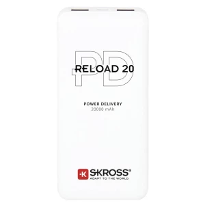 Skross Reload 20 PD powerbank (rezervna baterija) 20000 mAh  li-ion  bijela prikaz statusa slika