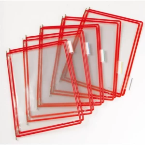 Tarifold vizualni panel  crvena din a4 visok slika