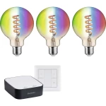 Početni set po atraktivnoj cijeni Smart Home Zigbee 3.0 LED žarulja s žarnom niti G95 RGBW + pristupnik + prekidač 5193 Paulmann Home početni komplet rasvjete E27 Energetska učinkovitost 2021: G (...