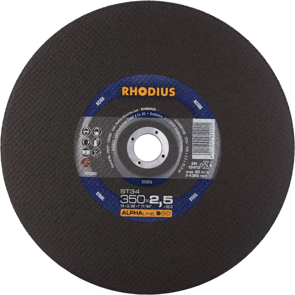 Rhodius ST34 205836 rezna ploča 10 kom. čelik slika