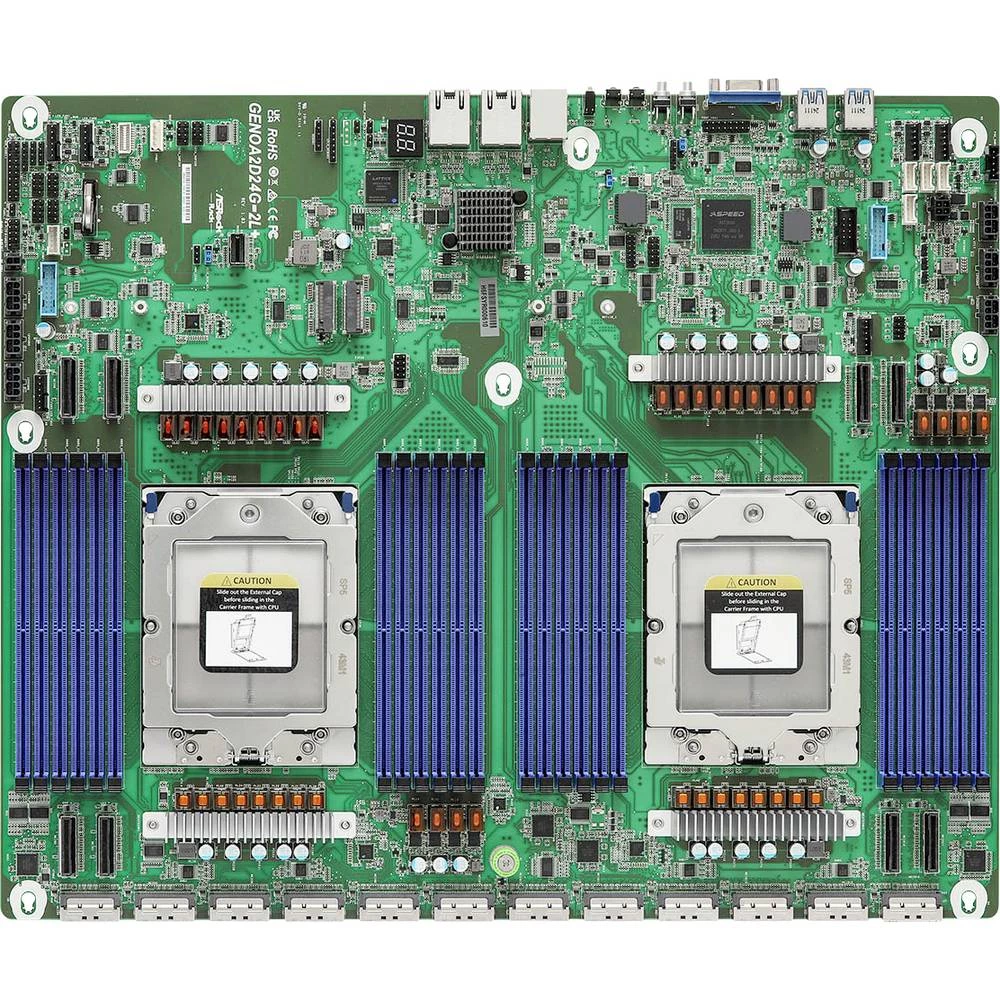 ASRock GENOA2D24G-2L+ Proprie matična ploča Baza AMD SP5 Set čipova matične ploče SoC slika