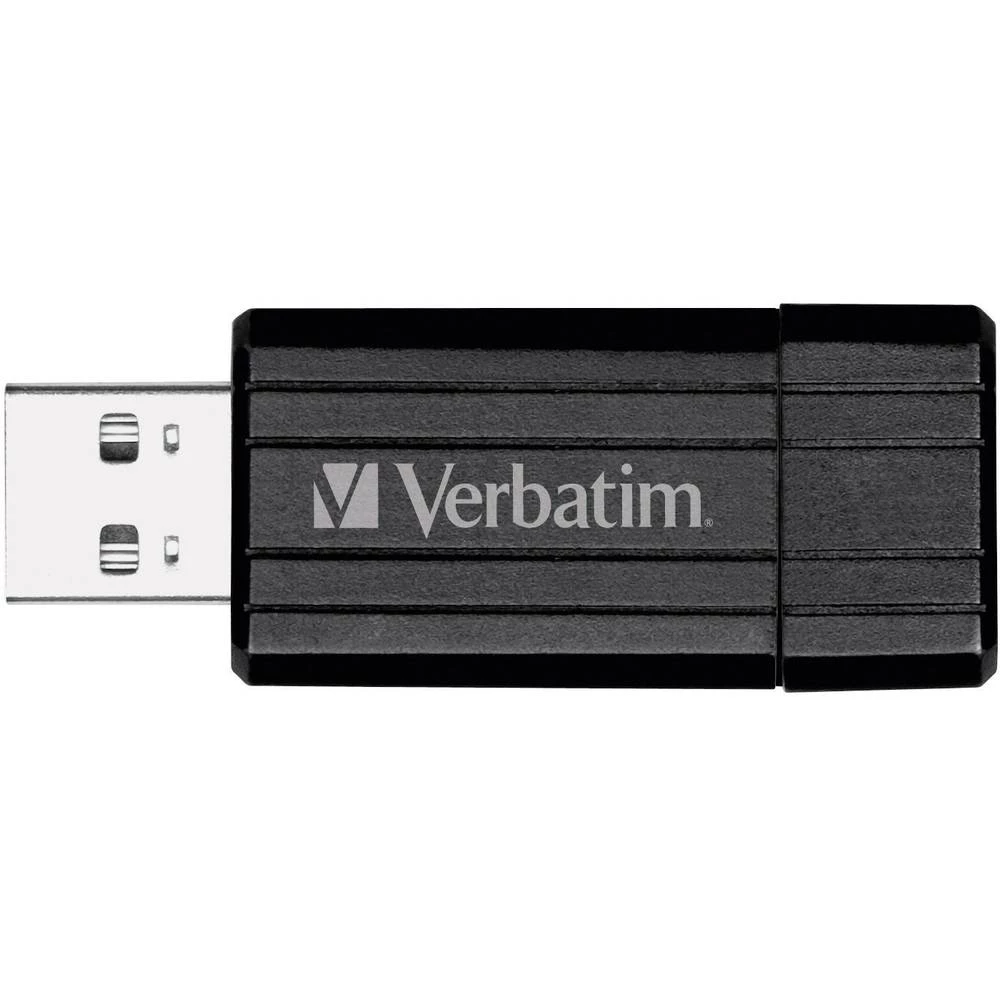 USB stik Pin Stripe Verbatim 128 GB crni 49071 USB 2.0 slika