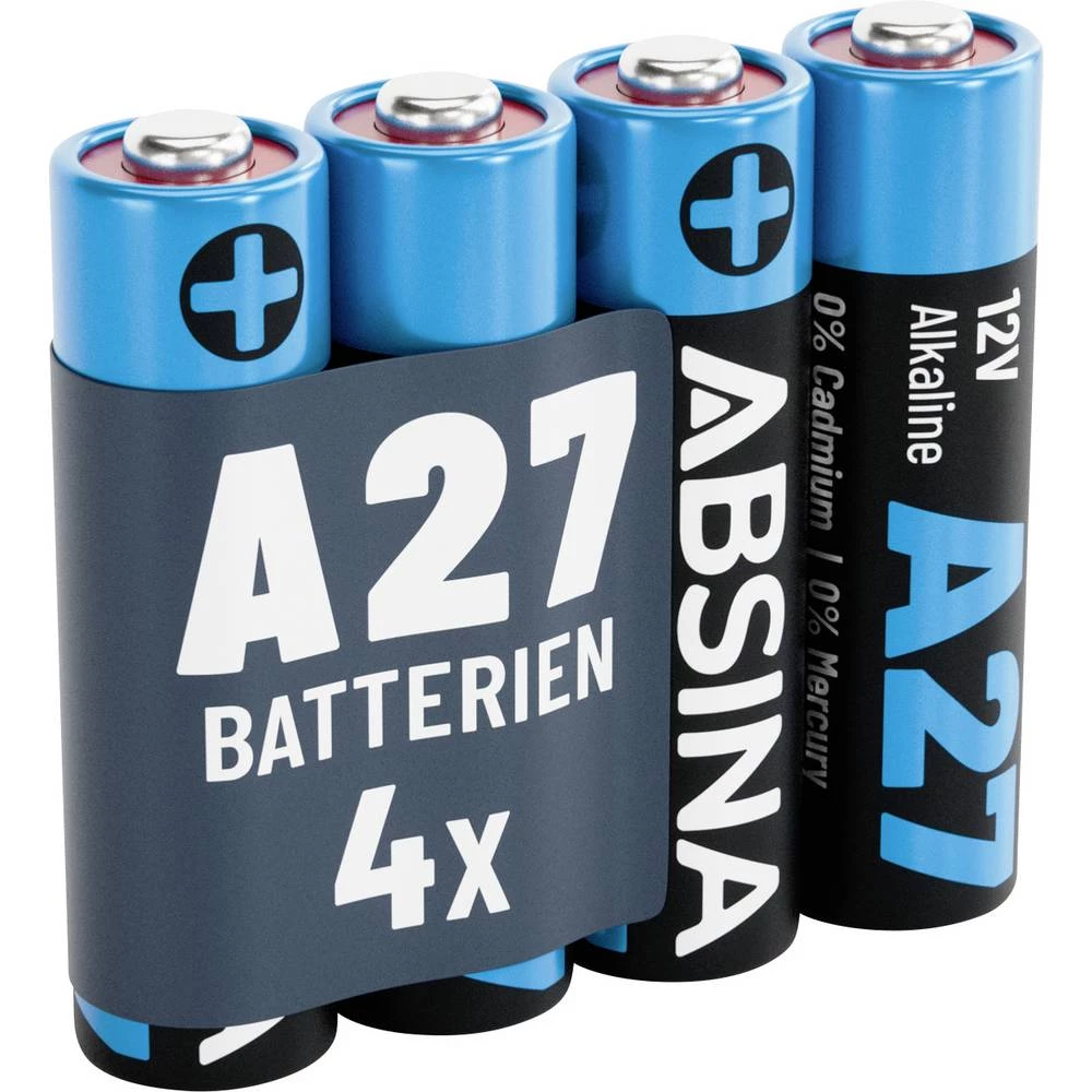 Absina specijalne baterije 27 A alkalno-manganov 12 V 28 4 kom. slika