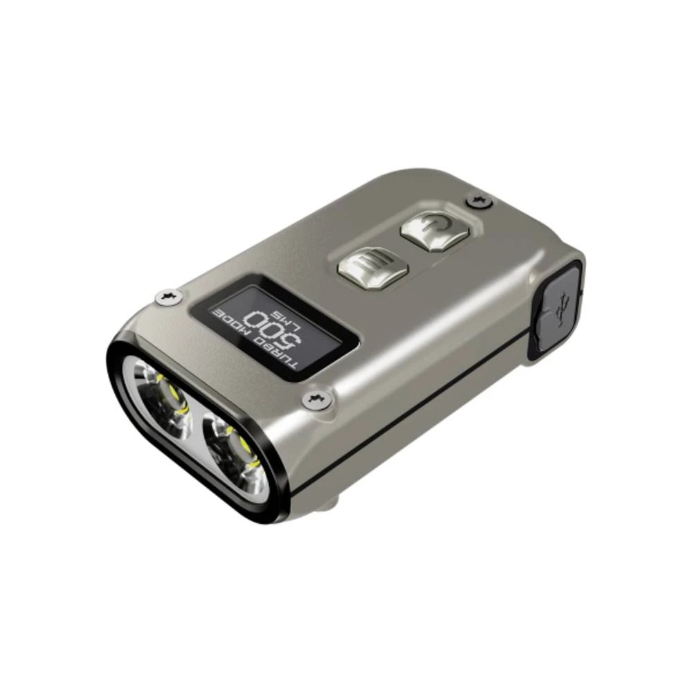 NiteCore TINI 2 Titanium LED džepna svjetiljka  pogon na punjivu bateriju  500 lm  22 g slika