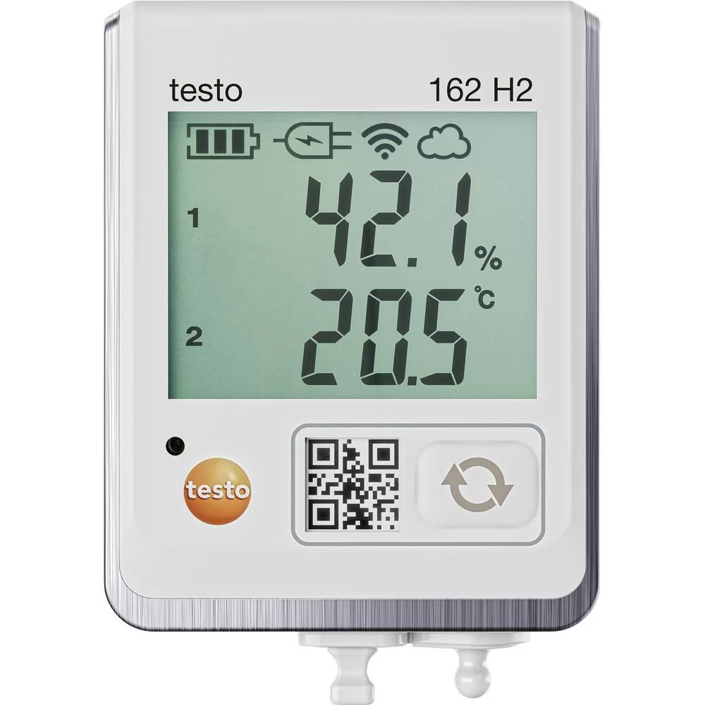 testo 0572 1625 162 H2 višenamjenski uređaj za pohranu podataka Mjerena veličina temperatura, vlaga uklj. zidni nosač slika