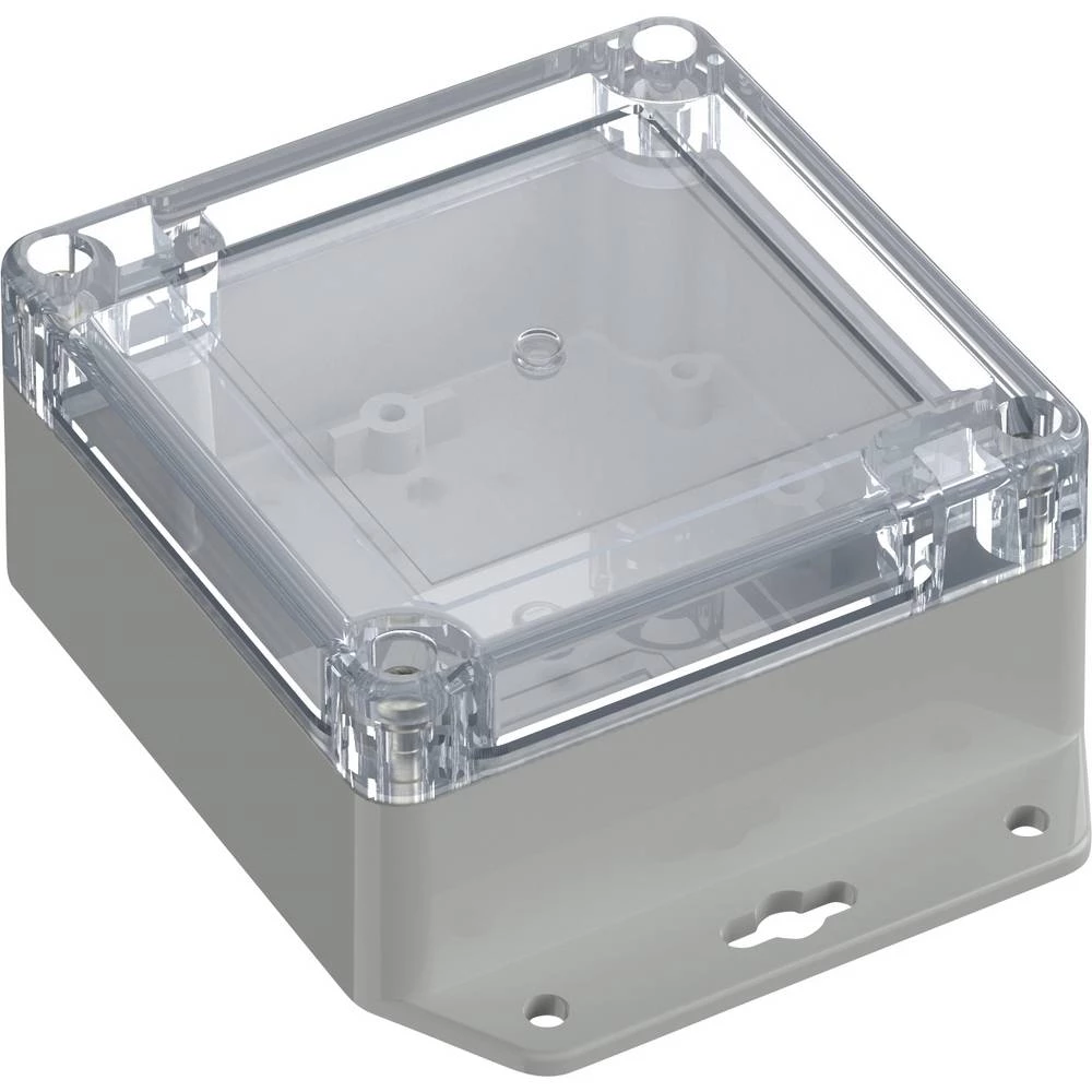 TRU COMPONENTS 6U07090905639 TC-13865244 industrijsko kućište 121.5 x 91.5 x 45 polikarbonat svijetlosiva, prozirna 1 St slika