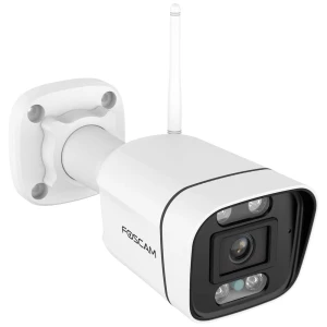 Foscam V5P 5 MP dual-band WiFi nadzorna kamera s integriranim reflektorom i alarmnom sirenom (bijela) Foscam V5P WLAN ip sigurnosna kamera 3072 x 1728 piksel slika