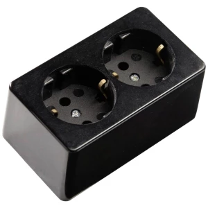 Martin Kaiser 715/sw  nadžbukna utičnica 1-dijelni komplet  IP20 crna slika