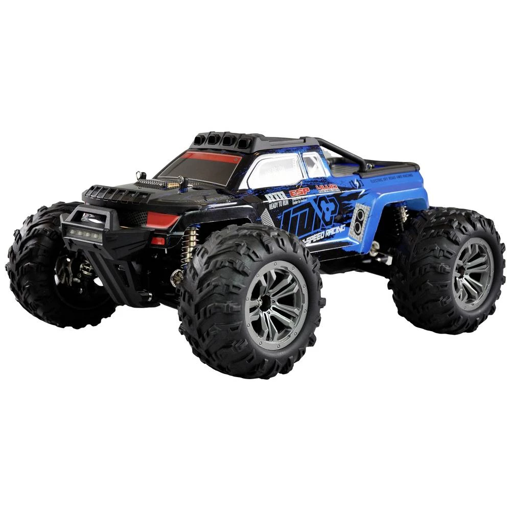 Amewi Daphoenodon plava boja s četkama 1:12 RC model automobila električni  monstertruck pogon na sva četiri kotača (4wd) RtR 2,4 GHz uklj. baterija i punjač, sa svjetlosnim efektom slika