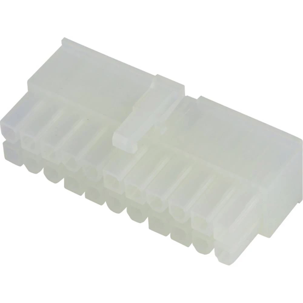 Molex 39012220 Mini-Fit Jr. Receptacle Housing, Dual Row, 22 Circuits, UL 94V-2, Natural slika