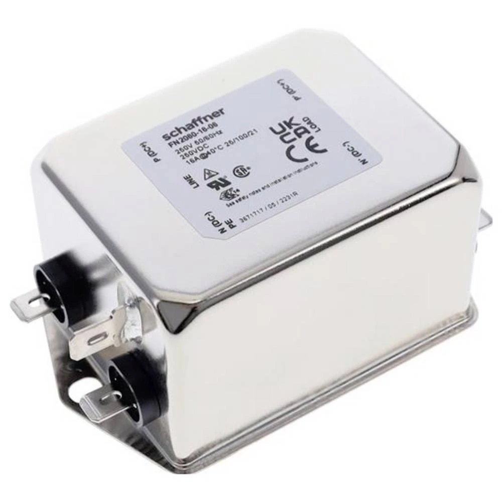 Schaffner FN2060-16-06 filter za uklanjanje šuma 250 V/AC 16 A 0.65 mH (D x Š x V) 40.3 x 49.8 x 64.8 mm 1 kom. Box slika