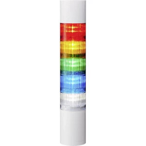 Signalni toranj LED Patlite LR6-502WJBW-RYGBC 5-bojno, Crvena, Žuta, Zelena, Plava boja, Prozirna 5-bojno, Crvena, Žuta, Zelena, slika