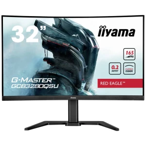 Iiyama GCB3280QSU-B1 ETE VA, Curved ekran za igranje Energetska učinkovitost 2021 F (A - G) 80 cm (31.5 palac) 2560 x 1440 piksel 16:9 0.2 ms DisplayPort, HDMI™, slušalice (2.5 mm jack), audio li... slika