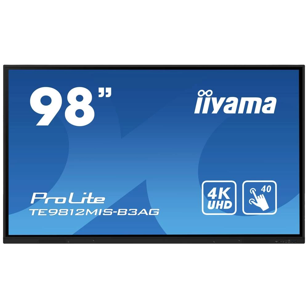 Iiyama ProLite TE9812MIS-B3AG Digital Signage zaslon Energetska učinkovitost 2021: G (A - G) 247.7 cm 97.5 palac 3840 x slika