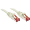 LINDY 47708 RJ45 mrežni kabel, Patch kabel cat 6 S/FTP 10.00 m siva sa zaštitom za nosić 1 St. slika
