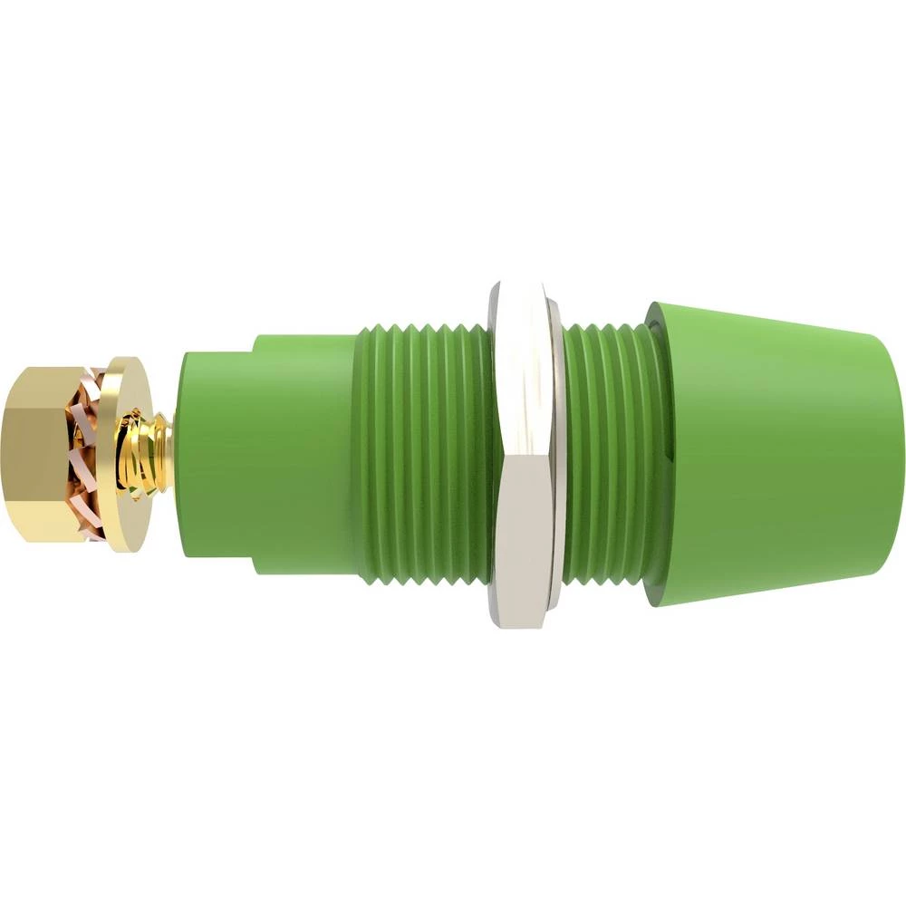 Schützinger DI SAB 9430 Au / GN sigurnosna ugradna utičnica ravan zelena 1 St. slika