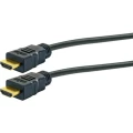 Schwaiger HDMI Priključni kabel [1x Muški konektor HDMI - 1x Muški konektor HDMI] 3 m Crna slika