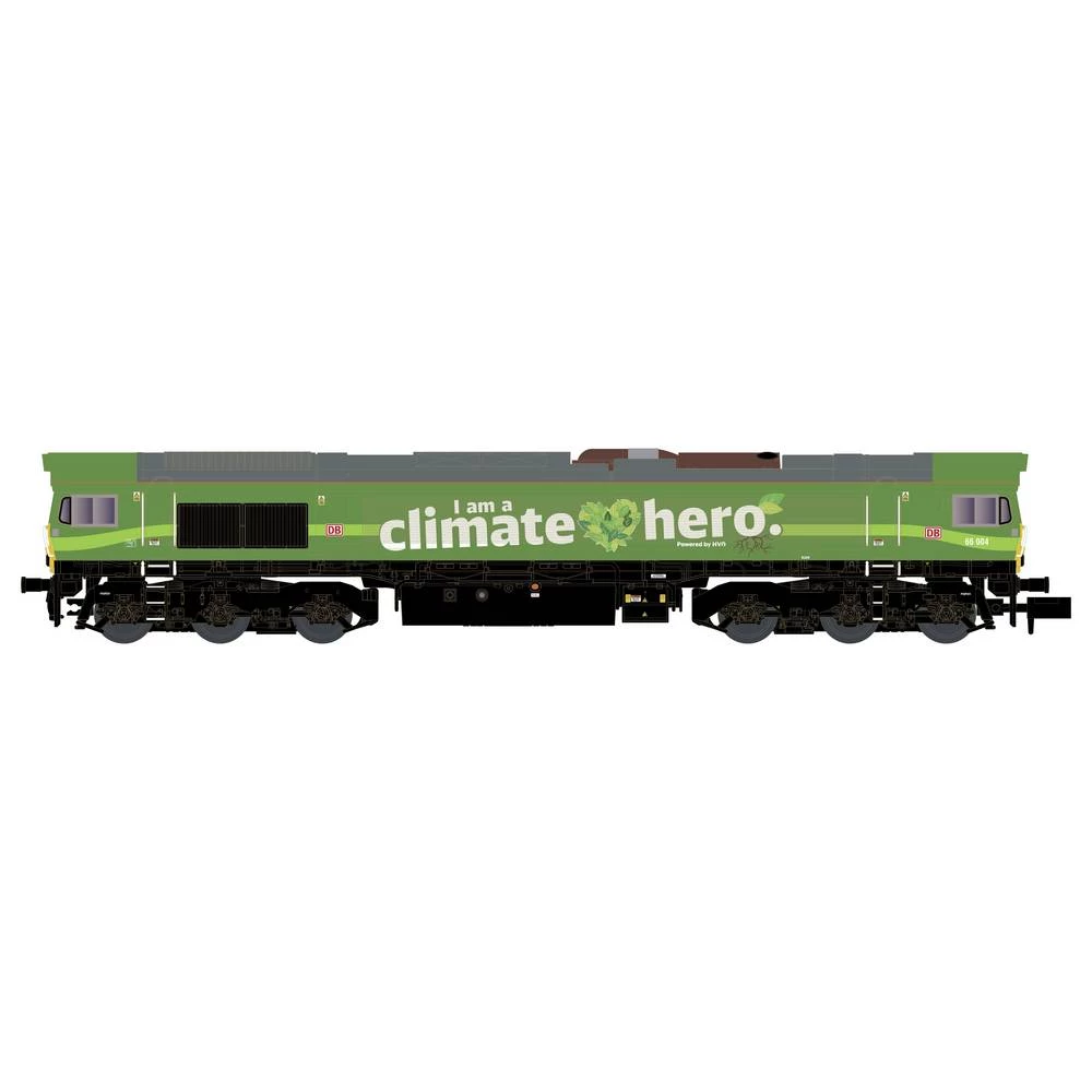 KATO K10835 N Dizelska lokomotiva klase 66 DB Cargo/Climate Hero, Ep.VI slika