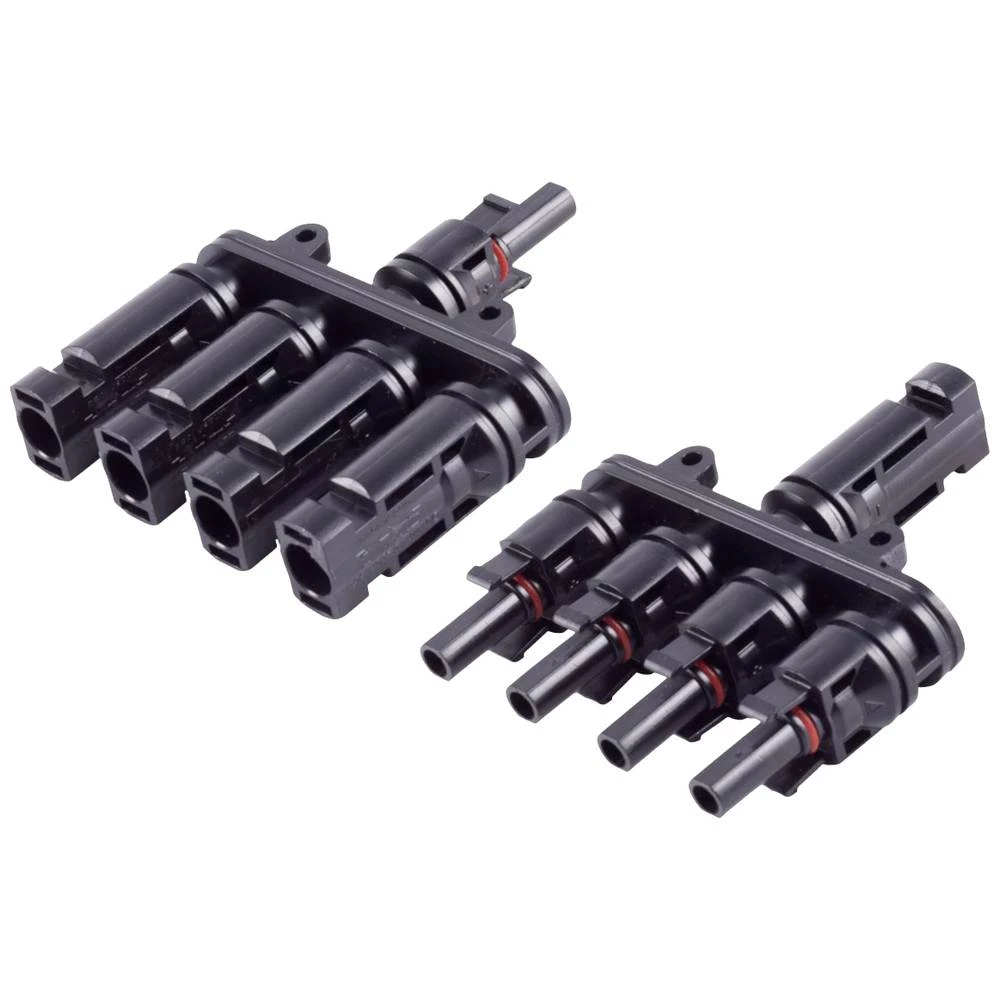 Fotonaponski T-adapter 2800016 4/1 crna BKL Electronic Sadržaj: 2 St. slika