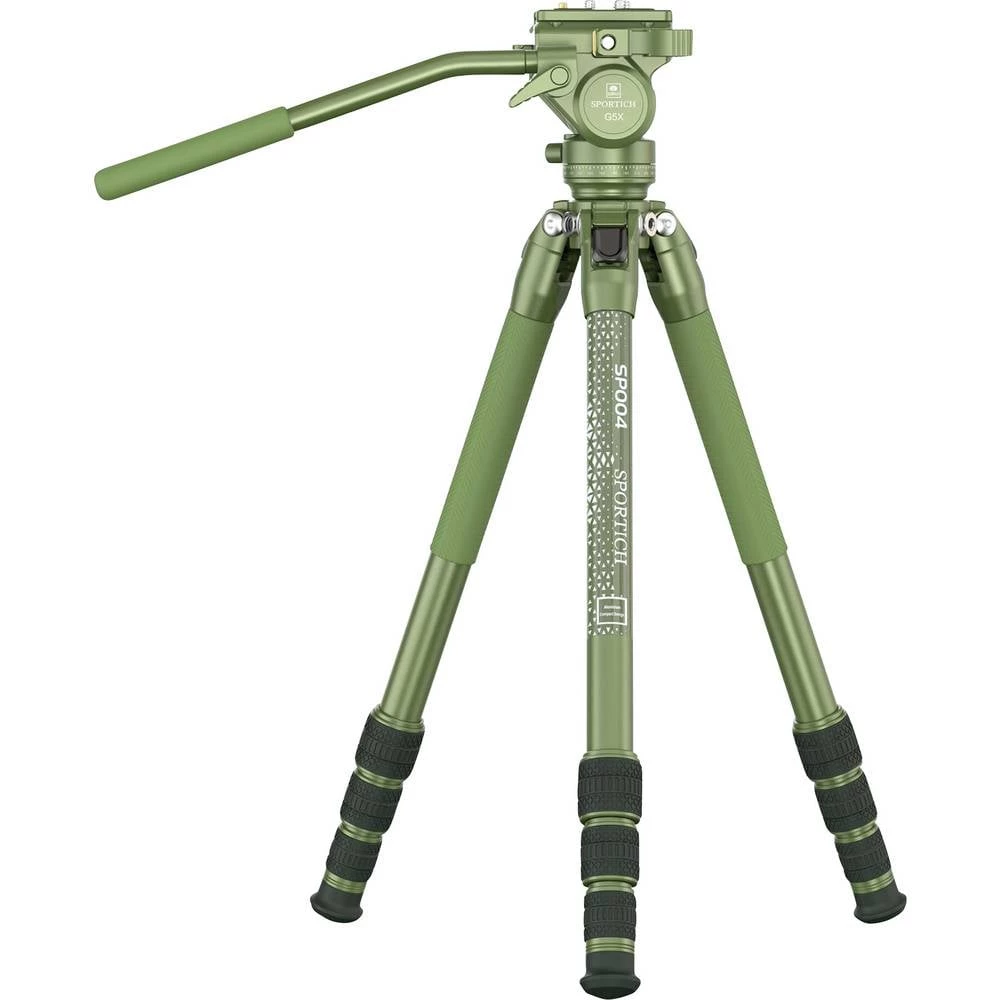 SIRUI Europe Sirui Sportich SP004 + G5X tronožac 1/4 inča Radna visina=16 - 149 cm zelena uklj. torba slika