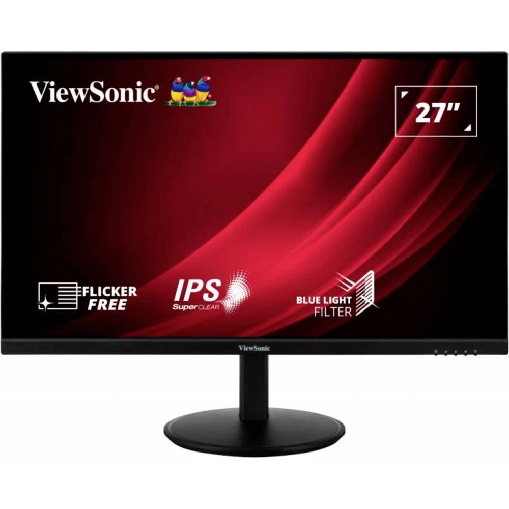 Viewsonic VG2709-2K-MHD LED zaslon 68.6 cm (27 palac) Energetska učinkovitost 2021 E (A - G) 2560 x 1440 piksel Full HD 5 ms HDMI™, DisplayPort, audio, stereo (3.5 mm jack) IPS LED slika