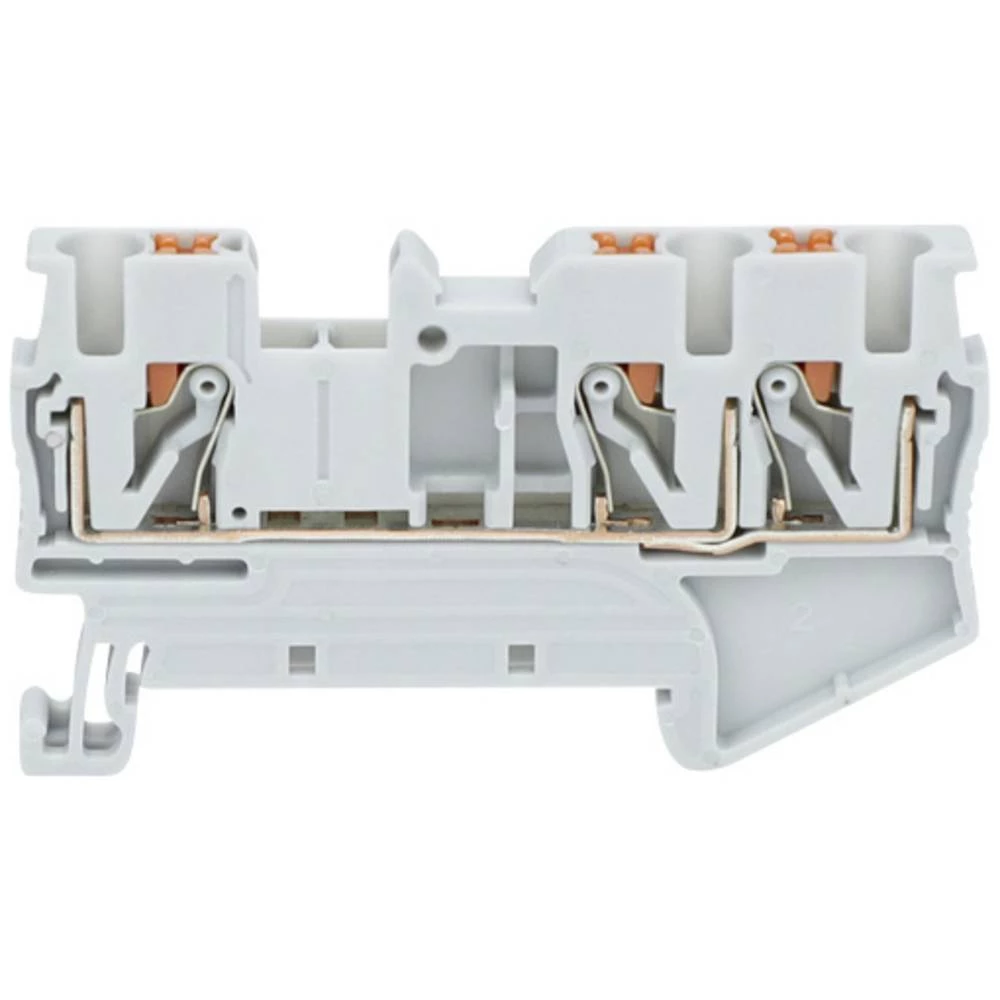 TRU COMPONENTS TC-11592456 prolazna stezaljka 6.2 mm brzo spajanje  siva 1 St. slika