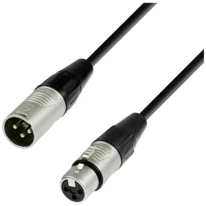 Adam Hall 4 STAR DMF 1000 DMX XLR priključni kabel [1x XLR utikač 3-polni - 1x XLR utičnica 3-polna] 10 m crna slika