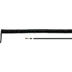 Helukabel 85917 spiralni kabel LiF12YD11Y 400 mm / 1600 mm 4 x 0.14 mm² crna 1 St. slika