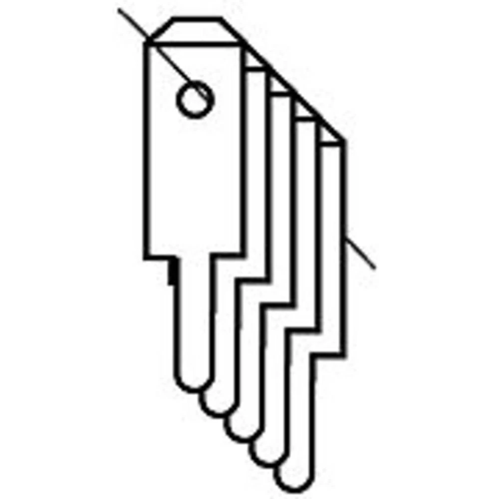 Vogt Verbindungstechnik 03780a08.68 utični jezičak Širina utikača: 2.8 mm Debljina utikača: 0.8 mm 5000 St. slika