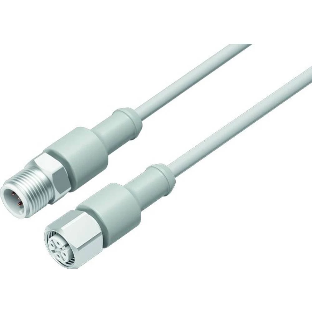 binder 77 3730 3729 40404-1000-20 utični konektor za senzor/aktivator, konfekcionirani ravni muški konektor, žženski kon slika