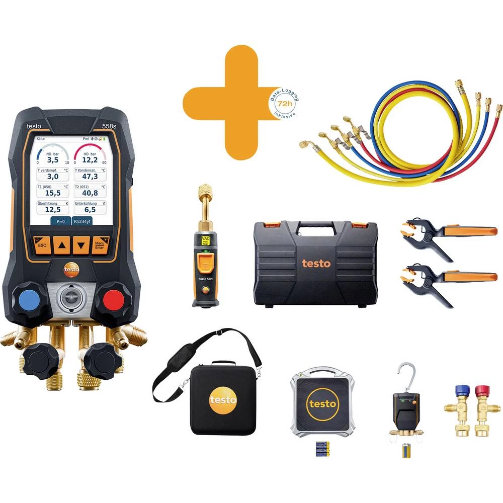 profesionalni set toplinske pumpe testo 558s - set M pritisak, vakum, temperatura slika