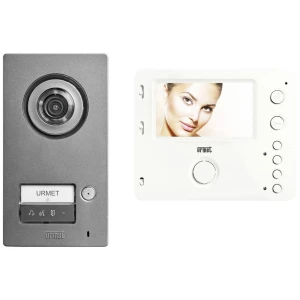 Urmet 74565 video portafon za vrata 2-žice kompletan set 1 obiteljska kuća bijela, srebrna slika
