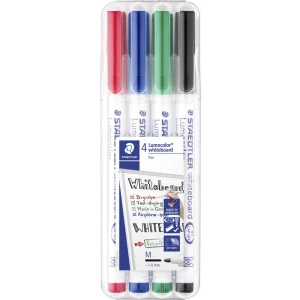 Staedtler Whiteboard marker Lumocolor whiteboard pen 301 Crna, Crvena, Plava boja, Zelena 301 WP4 4 kom/paket slika