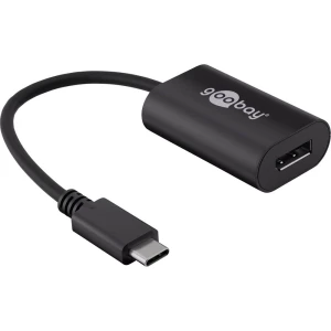 USB / DisplayPort Adapter [1x Muški konektor USB-C™ - 1x Ženski konektor DisplayPort] Crna Goobay slika