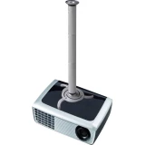Stropni držač za projektor Mogučnost savijana Tlo-/Udaljenost od stropa (maks.): 98 cm NewStar BEAMER-C200 Srebrna