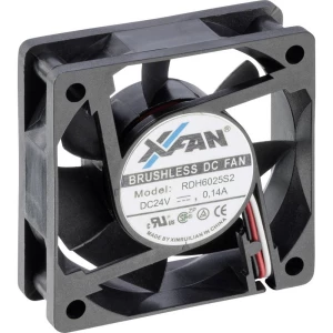 X-Fan RDH6025S2 aksijalni ventilator 24 V/DC 25.8 m³/h (D x Š x V) 60 x 60 x 25 mm slika