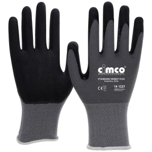 Cimco Standard Skinny Flex schwarz/grau 141266 pletena tkanina rukavice za rad Veličina (Rukavice): 9, l EN 388  1 Par slika