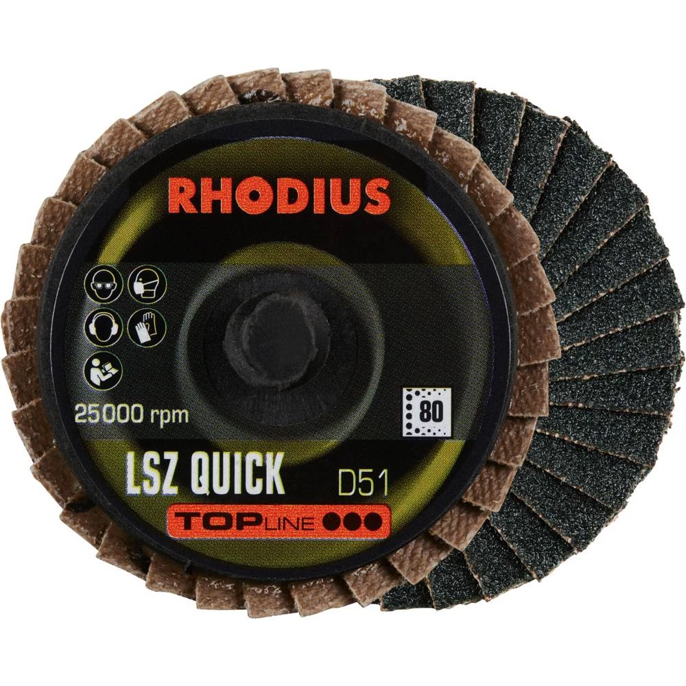 Rhodius 303932 LSZ QUICK lepezasta brusna ploča nehrđajući čelik, čelik, obojeni metali 10 kom. slika