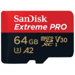 microSDXC kartica 64 GB SanDisk Extreme Pro® Class 10, UHS-I, UHS-Class 3, v30 Video Speed Class A2 standard